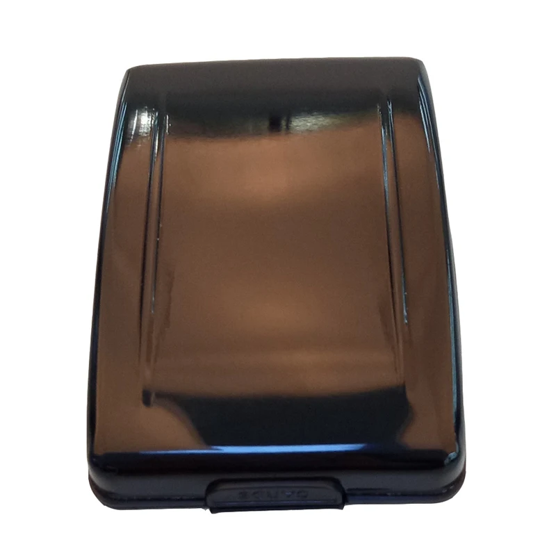 Black Анти-RFID сканирующий защитный держатель для карт Алюминиевый металлический блокирующий ID Чехол для кредитных карт кошелек популярные кредитные карты - Color: Black