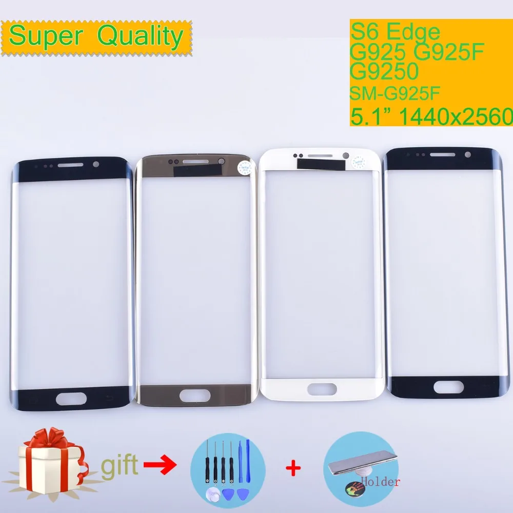 

For Samsung Galaxy S6 edge G925 SM-G925V SM-G925P G925F G9250 Touch Screen Front Glass Panel Outer Glass Lens NO LCD