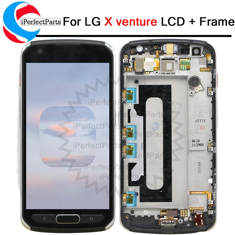 ЖК дисплей 5 2 дюйма для LG X venture с рамкой сенсорная панель стеклянный экран