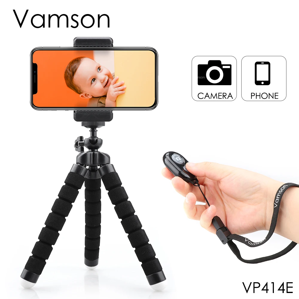 Vamson Gorillapod Осьминог штатив для xiaomi yi 4 k yi lite для dji osmo Карманный для gopro hero 7 6 5 4 session для iphone VP414E