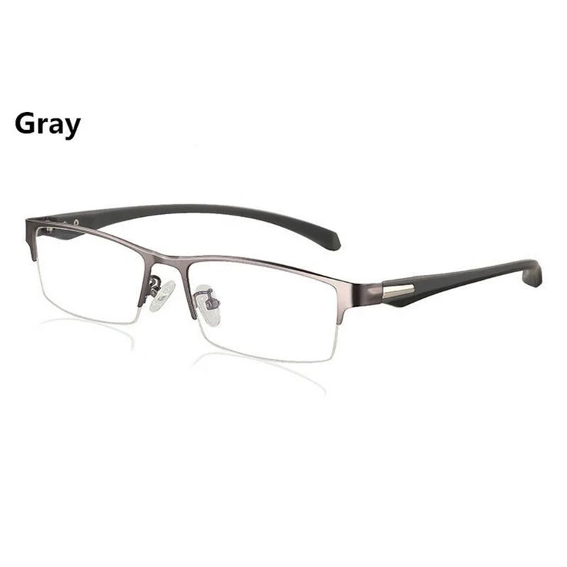 Gray Frame Новинка, полуоправа, солнечные фотохромные очки для близорукости, оптические мужские очки для студентов, близорукие очки, очки по рецепту-1,0-4 - Цвет оправы: Gray Frame