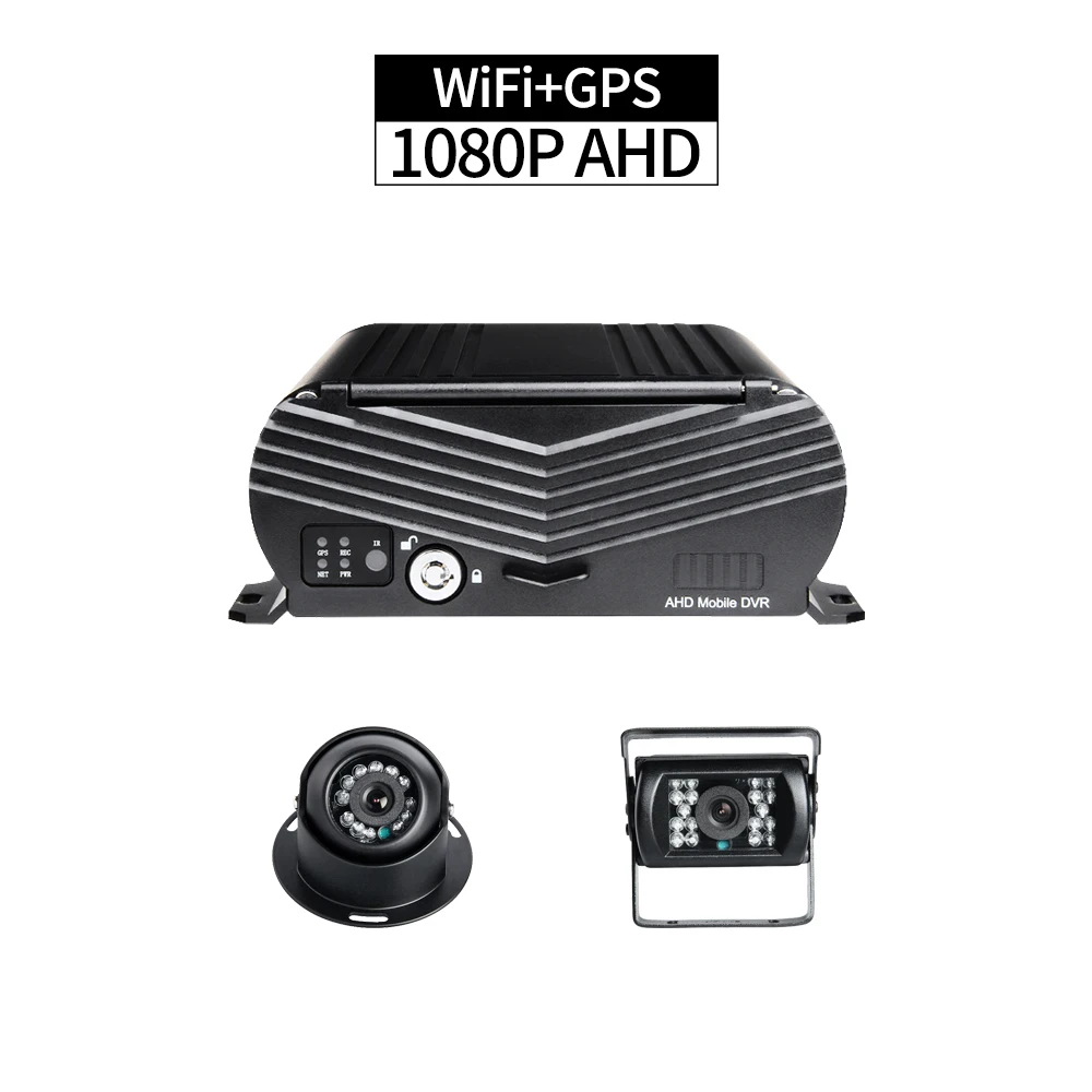 WiFi + GPS HDD грузовик DVR комплект безопасности 4CH автомобильный MDVR рекордер 2 ТБ петля