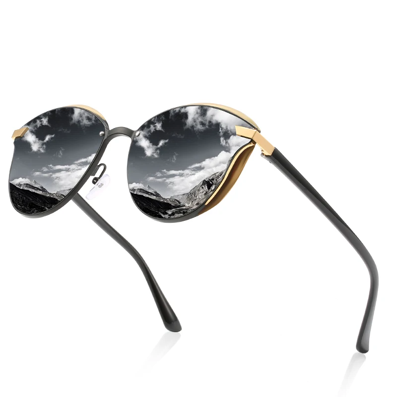 

Fashionable Feminine Glasses 2020 Sunglasses Women Polarized Vintage Metal Cat Eye Eyeglasses Ladies Eyewear Shades for Women