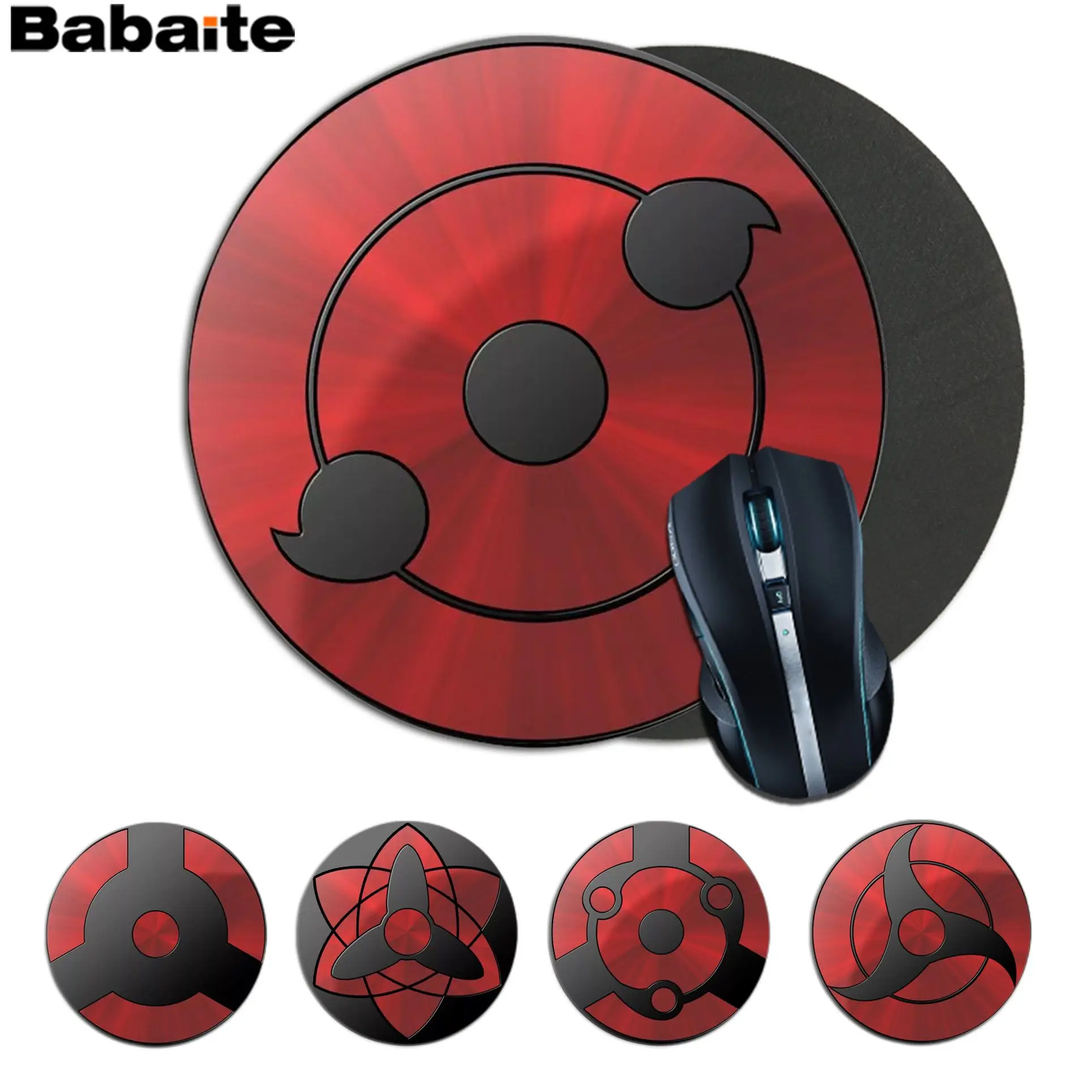 Нескользящие коврики для мыши Babaite sharingan игровые геймеров игровой коврик