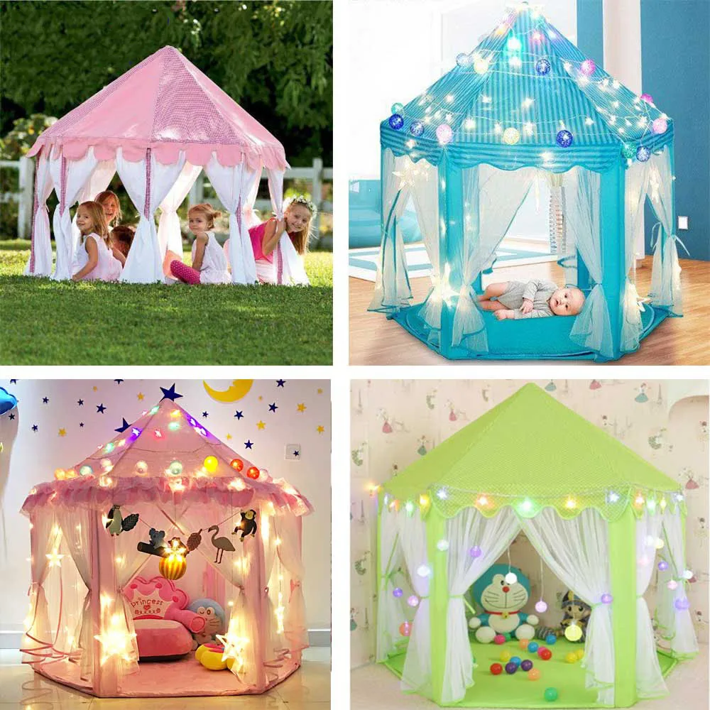 portable childrens tent toy ball pool princess girls castle play house kids small house folding playtent baby beach tent free global shipping