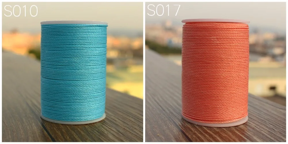 Распродажа DIY диаметр 0,55 мм кожаная круглая Вощеная швейная нить ручная прошитая полиэфирная круглая Вощеная цветная нить 40 цветов