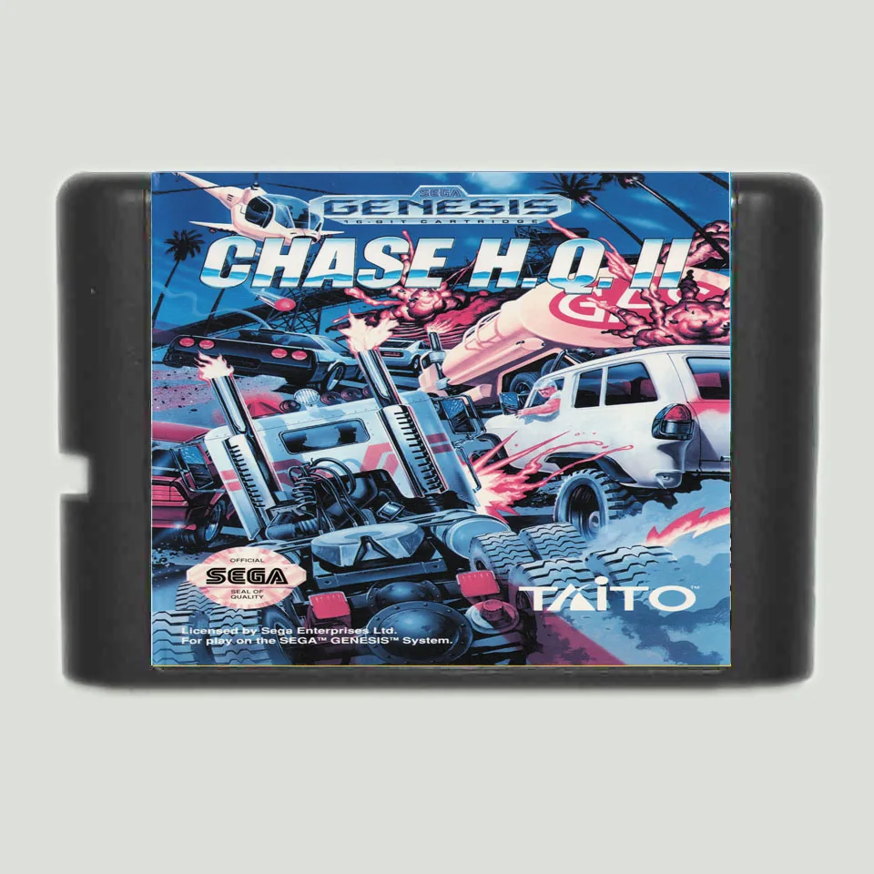Чейз H. Q. II 16 бит карточная игра для Sega megadrive& Genesis Системы
