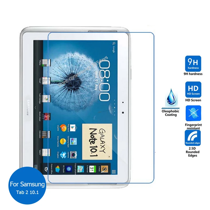 

For Samsung Galaxy Tab 2 10.1 Tempered Glass screen Protector 9h Safety Protective Film On Tab2 GT P5100 P5110 P 5100 GT-P5100