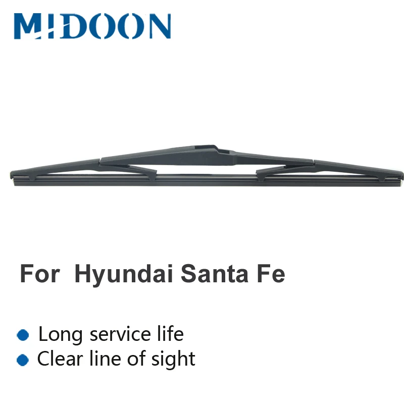 Midoon рычаги стеклоочистителя 1" Задняя щетка стеклоочистителя для hyundai Santa Fe см 2007-2012 2008 2009 2010 2011 лобового стекла автомобиля Защита от солнца на заднее стекло