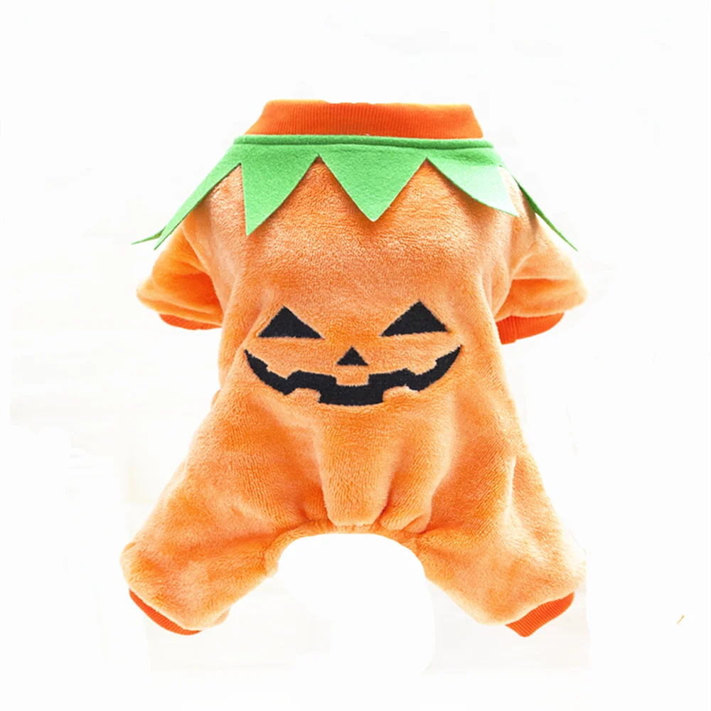 Новейший флисовый комбинезон для собак зимняя Рождественская Одежда на Хэллоуин