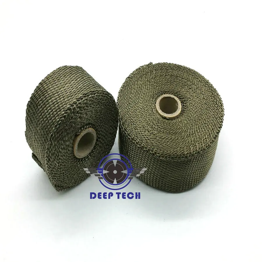 Титановая обмотка 10 м х 2 дюйма тепловая выхлопная труба теплоизоляционная