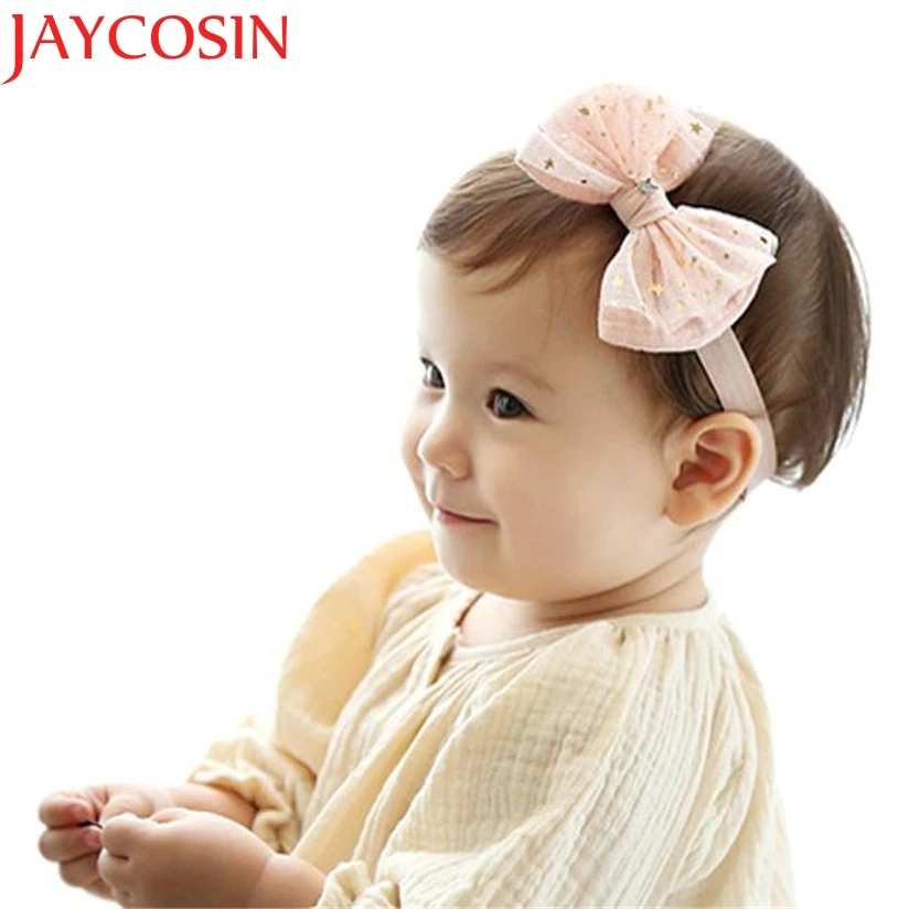 Повязка на голову с узлом JAYCOSIN повязка цветочным принтом для новорожденных