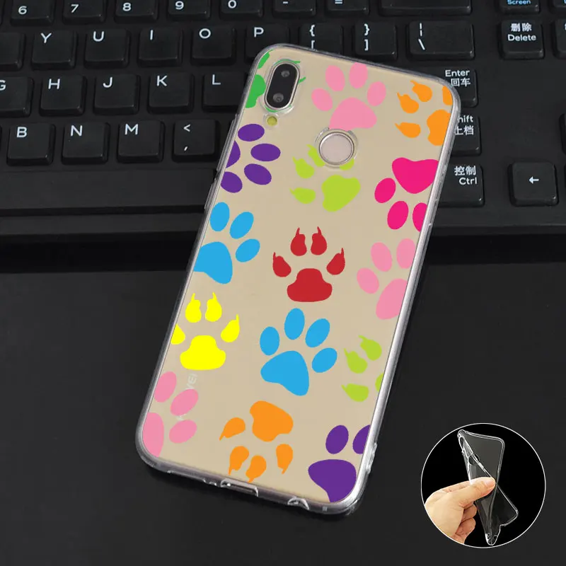 DREAMFOX M079 Cut Dog Paw Soft TPU Silicone Case Cover For Huawei Honor 6A 6C 6X 7C 7X 8 Lite Pro |