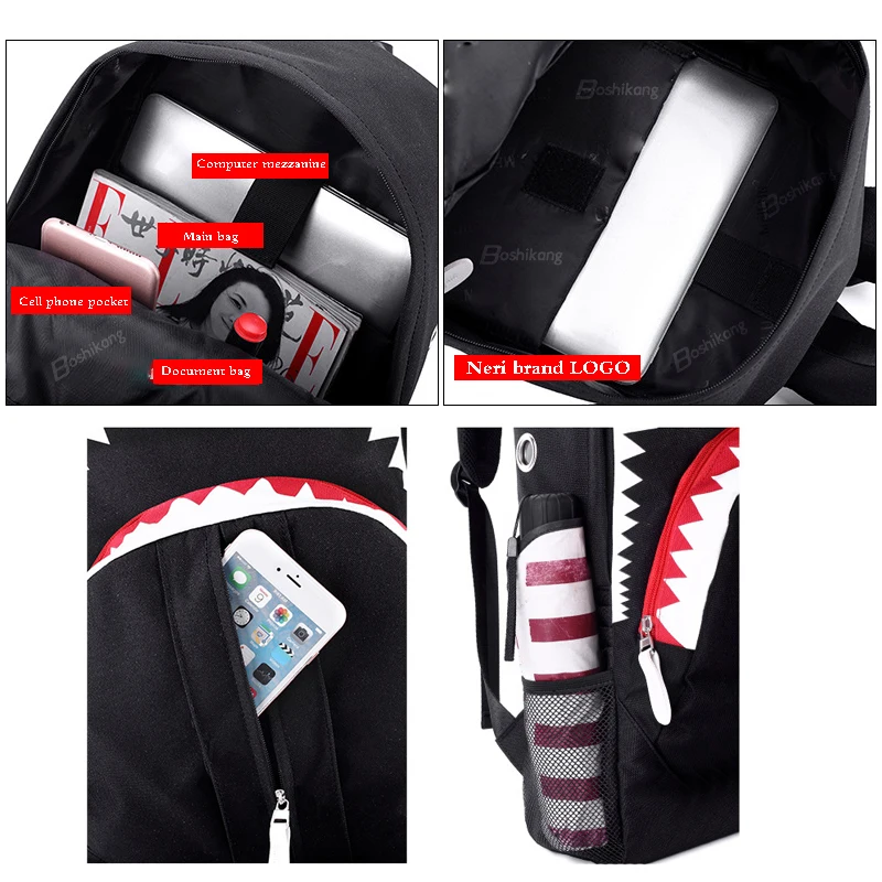 Boshikang модный уличный консервативный мужской/женский рюкзак светящийся Дизайн