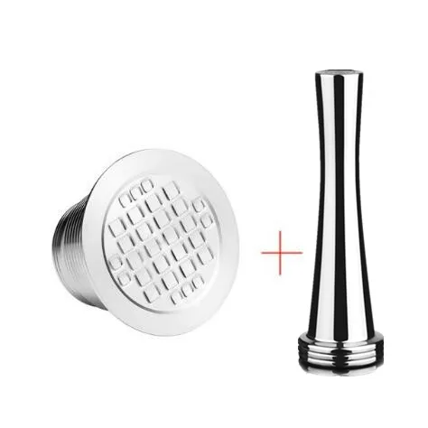 1 Capsule 1 tamper ICafilas 4 шт./компл. нержавеющего металла многоразовые Nes Пресс o капсула с Пресс Кофе измельчает нержавеющая вскрытия Es Пресс o Кофе чайник - Цвет: 1 Capsule 1 tamper