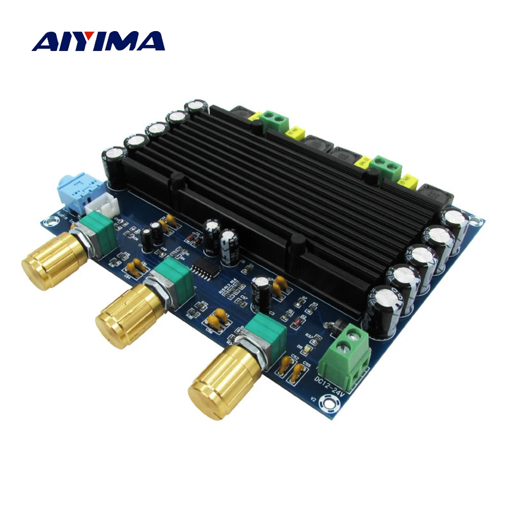AIYIMA 2x150 Вт TPA3116D2 цифровая аудио Плата 2,0 каналов TPA3116 аудио усилители усилитель с регулировкой высоких басов домашний кинотеатр