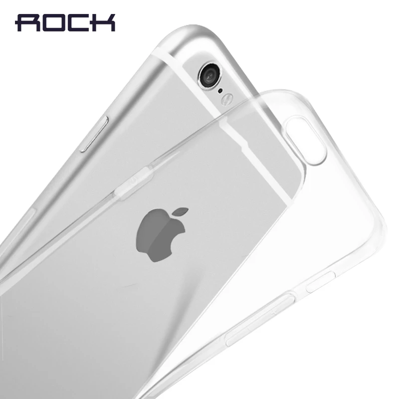 ROCK Ultrathin TPU Case For iPhone 6 plus 5.5''Transparent Soft Clear Slim Jacket shell phone cover case Clearance 49% |