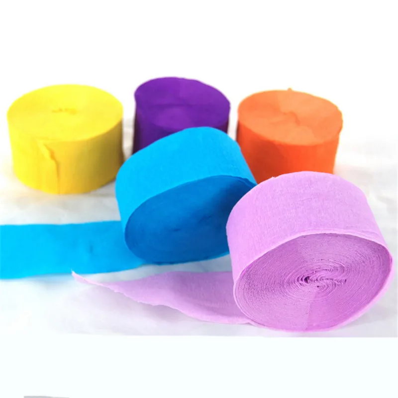 1 P красочная крепированная бумага рулон DIY ремесло Поставки Подарочная Обертка