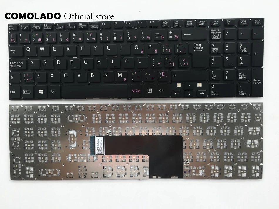 CF Канада-Французская клавиатура для Sony VAIO Fit 15 fit15 SVF15 SVF15A SVF15E svf152c29v черная макет |