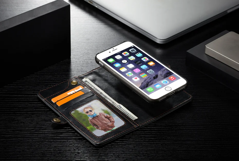 Роскошный чехол в виде кошелька, с карманом для карточек чехол для iPhone X, 8, 7, 6, 6s/Plus кожаный бумажник с крышкой удерживаемой магнитом с силиконовые чехлы для iPhone 6 6s 7 8 Plus