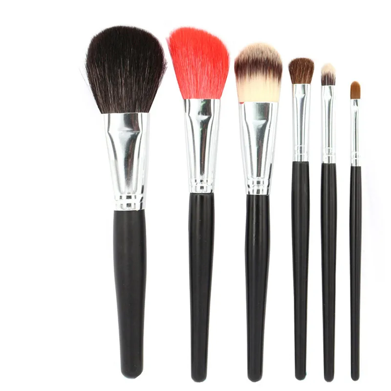6pcs -1053 Профессиональный набор кистей для макияжа пудра Румяна Тени для бровей лайнер смешивания Выделите Контур Красота инструменты 6/12/15 шт - Handle Color: 6pcs -1053