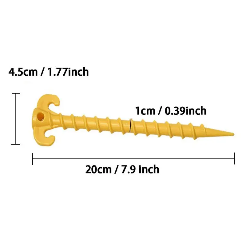 12 упаковок для палаток на открытом воздухе винтовые спиральные колышки ногтей