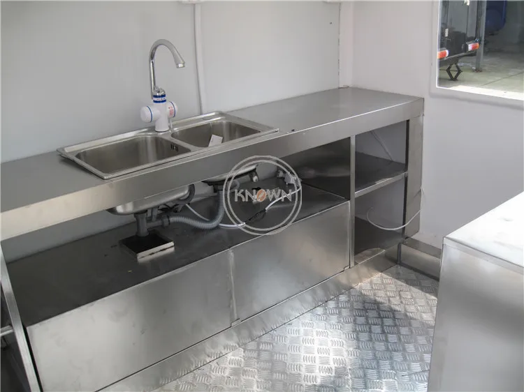 KN 250DW 2 5 м Длина Белый фаст фуд трейлер хот дог киоск сэндвич торговый автомат