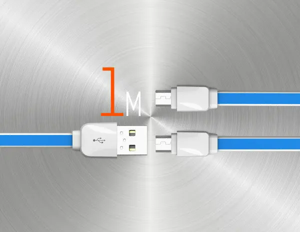 LDNIO плоский кабель 1 метр 5V 2A Тип C Micro usb для быстрой зарядки и передачи данных