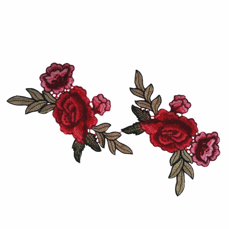 2 шт. светящаяся красная нашивка с Пионом и розой аксессуары для одежды | Дом сад