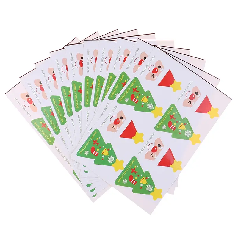 10 листов бумажная наклейка санта клаус|Канцелярские наклейки| |