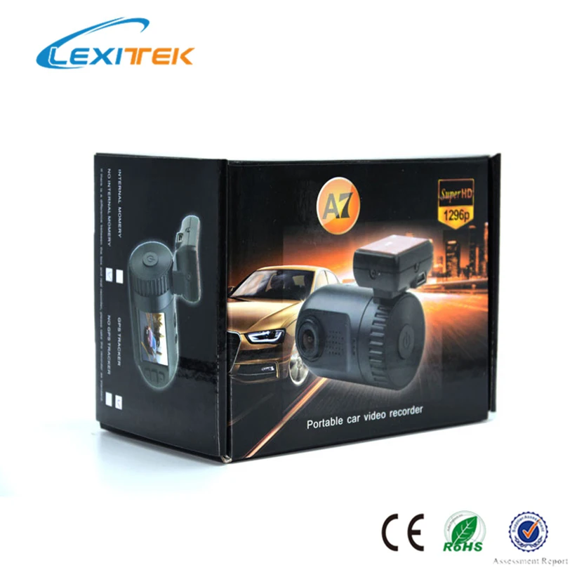 Lexitek мини 0805 Автомобильный видеорегистратор Камера Dash Cam камера черный ящик Ambarella