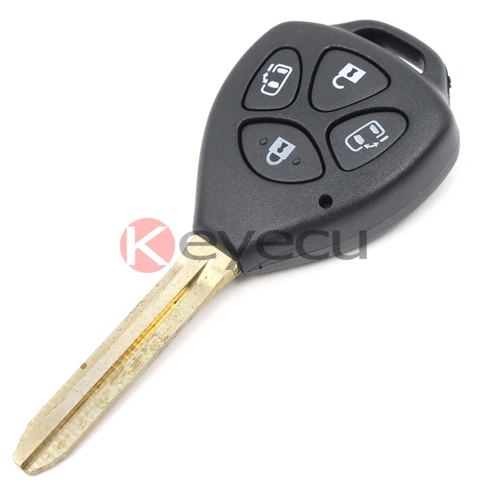 KEYECU Новый Uncut дистанционный брелок 4 кнопки 314 3 МГц 4D чип для Toyota Alphard 2005 +|buttons