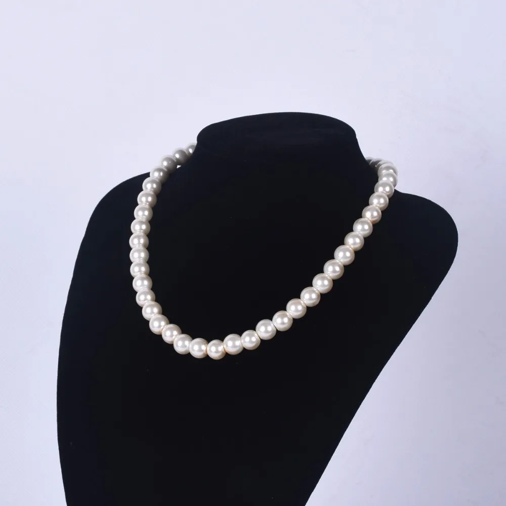 Женское жемчужное ожерелье 10 мм в цветочек украшения для девочек подарочное