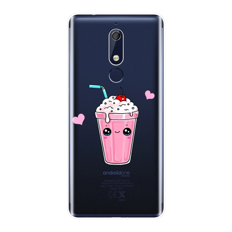 Милый Забавный чехол накладка для Nokia 7 1 6 5 3 2 Мягкий силиконовый телефона