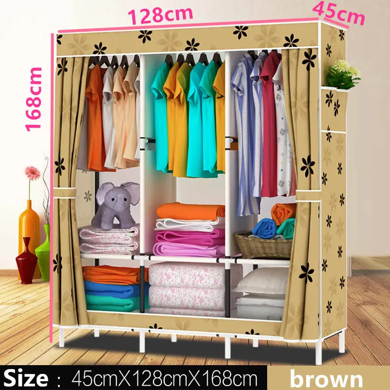 Тканевый шкаф из ткани Оксфорд шкафчик большого и среднего размера складная