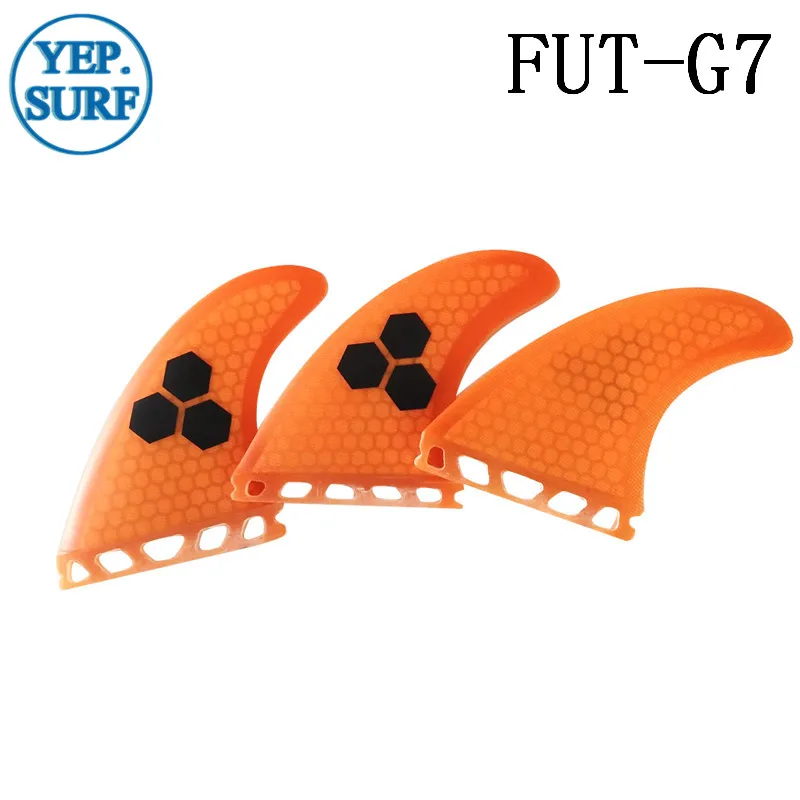 Single Tabs L Surfing Fins Fiberglass Honeycomb Orange Color Fins Customized Fins Surfboard Single Tabs Fins free shipping surfboard fins high quality honeycomb future fins in surfing quilhas fins