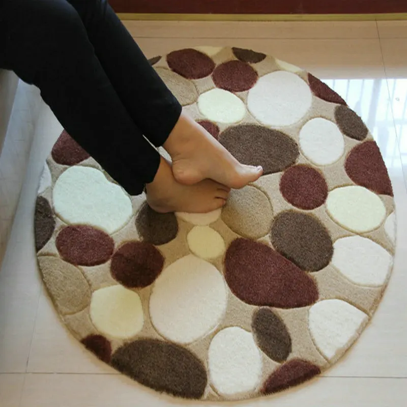 Round rug Red rose / Shaggy carpet for Bedroom mats carpets Living room Mat Rug | Дом и сад