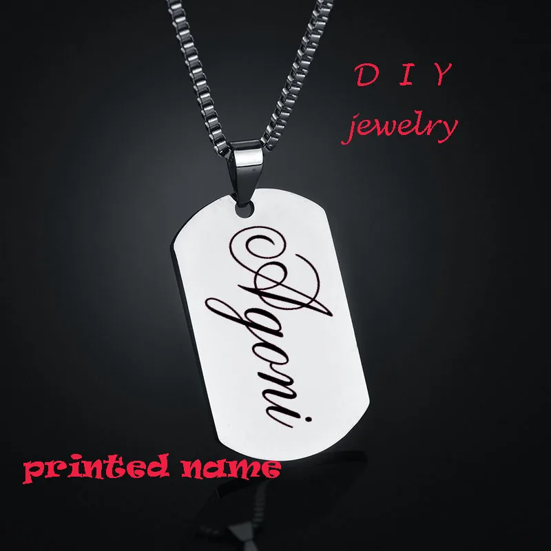 Индивидуальный подарок из нержавеющей стали 316L индивидуальное название фото