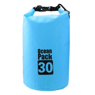 30L Сумка для плавания на лодках, водонепроницаемая, сухая, 2L/5L/10L/15L/20L/30L, для спорта на открытом воздухе, рафтинг, Каякинг, парусное каноэ, синий, ПВХ, sac etanche A20 - Цвет: 30L