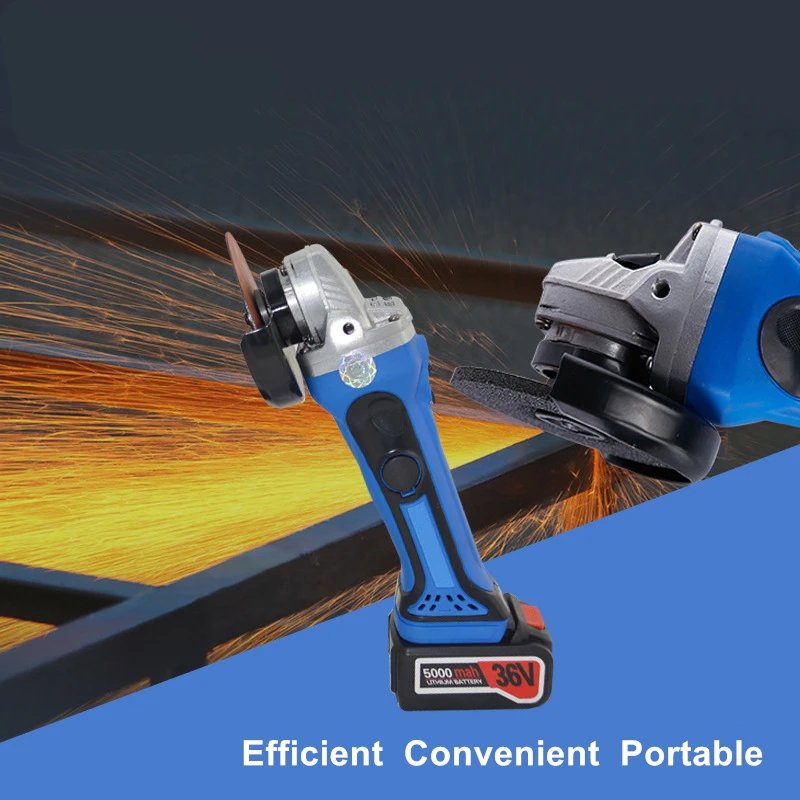 Аккумуляторная угловая шлифовальная машина перезаряжаемая литиевая батарея 36 В