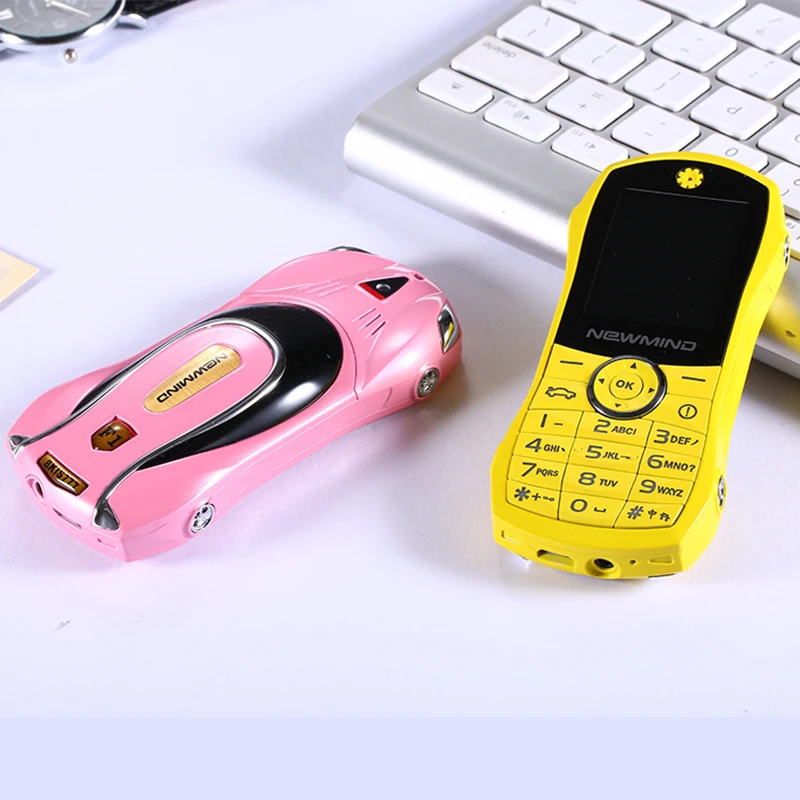 Автомобильная форма мобильный телефон NEWMIND F1 две sim карты 1000 мАч Мини celular Bluetooth MP3