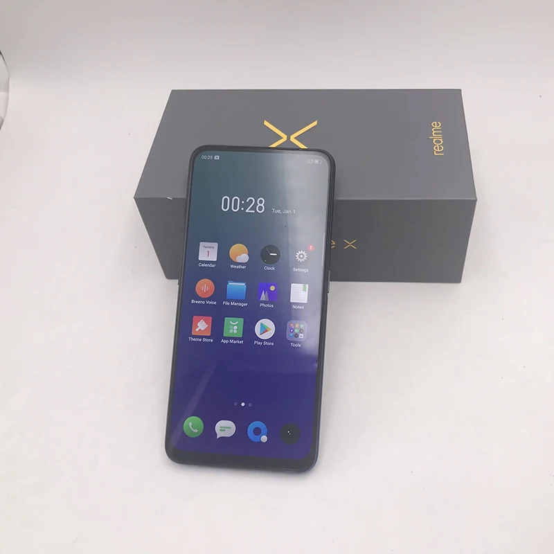 Realme x 4G LTE 4 Гб 64 Гб Восьмиядерный процессор Snapdragon 710 экран 6,53 дюйма 3765 мАч двойная задняя камера Сотовый телефон