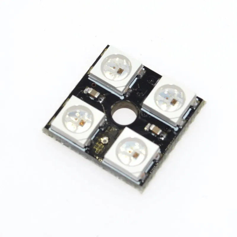 1 шт. WS2812B плата 2*2 4-битная полноцветная 5050 RGB Светодиодная панель освесветильник