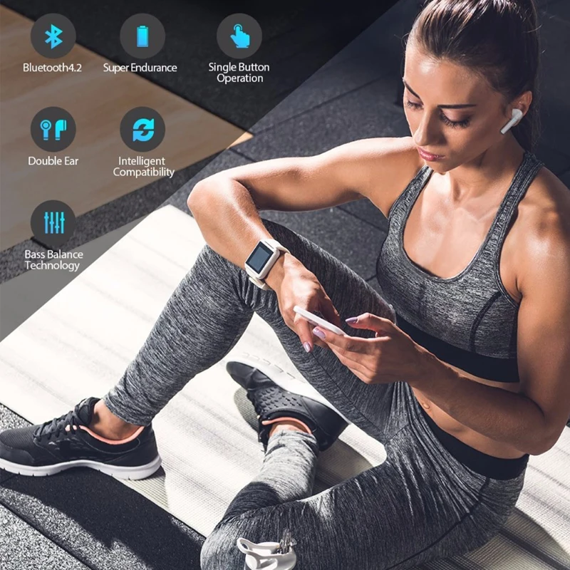 Беспроводные Bluetooth 5 0 наушники i7s TWS гарнитура для iPhone XR XS 6 7 8 plus Samsung S6 S7 S8 S9 Xiaomi Huawei