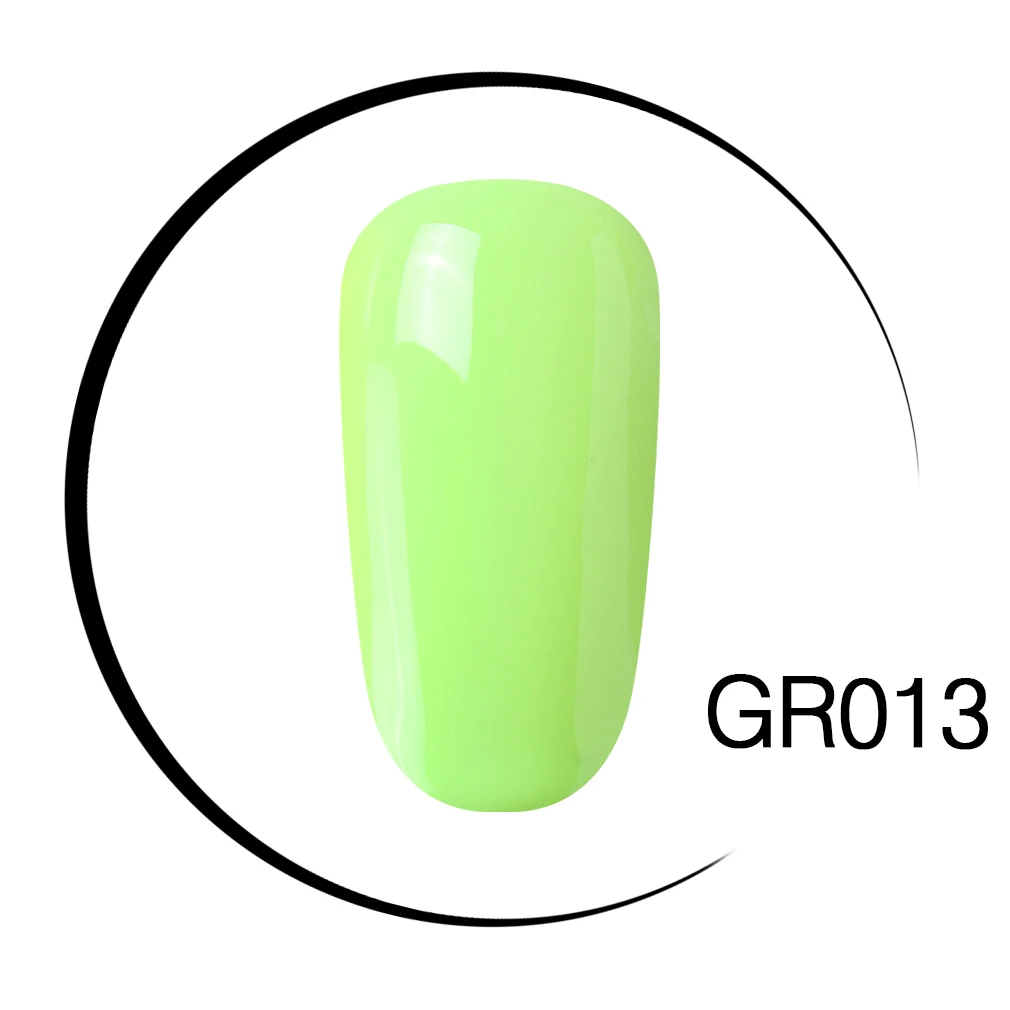 GR013 Elite99 Гель-лак для ногтей высокого качества для маникюра, салонов, 10 мл, зеленый цвет, отмачиваемый органический УФ-светодиодный Гель-лак для ногтей - Цвет: GR013