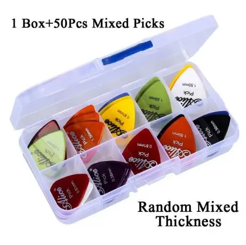 50 Mix Box Инструмент для настройки гитары Комплект Капо/Медиаторы для гитары/тюнер/наконечник протектор части Аксессуары GYH - Цвет: 50 Mix Box