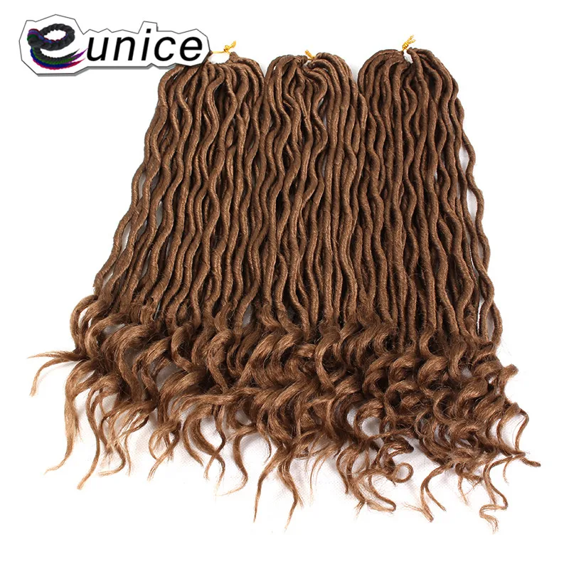 20 дюймов Faux locs Curly End крючком коса Омбре волосы для наращивания с волокном
