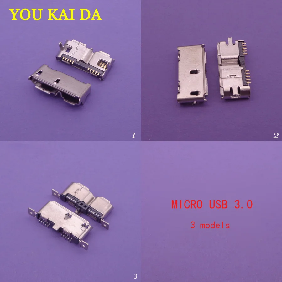 30 шт. 3 модели Micro USB 0 Jack DIP SMD вертикальный тип комплект коннекторов для
