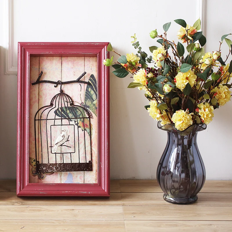 Креативная индивидуальная декоративная роспись кованого железа клетка для птиц