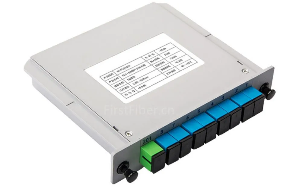 Разветвитель оптического волокна 1x8 SC/UPC тип вставки кассетной карты сплиттер ABS